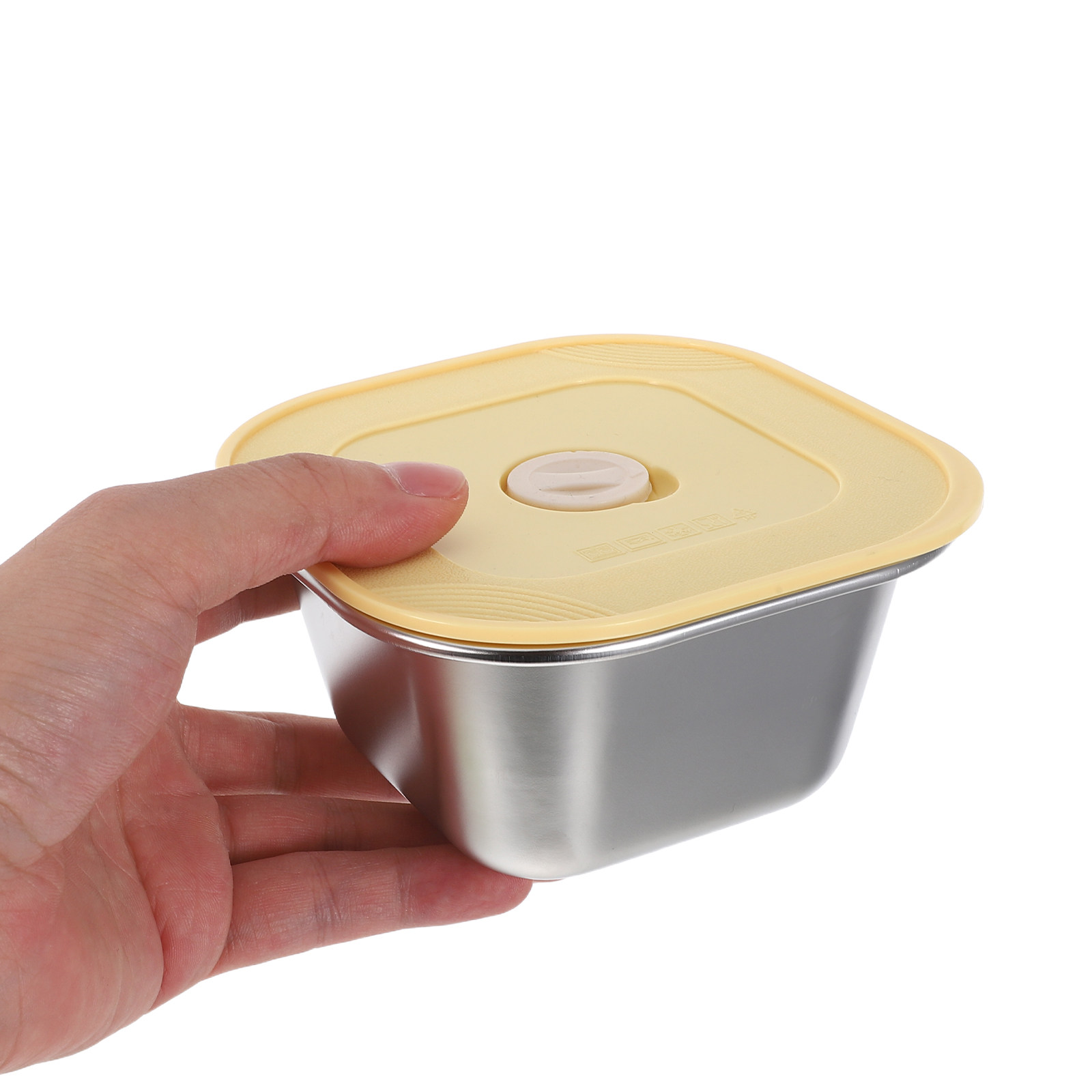 Meal Prep Lunch Boxes - กล่องใส่อาหารสแตนเลส 3 ชิ้น ฝาซิลิโคนกันรั่วซ้อนกันได้ กล่องซอสเตรียมอาหารแบบใช้ซ้ำได้ อุปกรณ์เสริมสำหรับอาหารกลางวัน