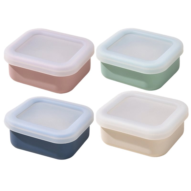 Meal Prep Soup - แม่พิมพ์ซิลิโคนสำหรับแช่แข็ง AB33-4-Pack พร้อมฝาปิด สำหรับซุป ซอส สตูว์