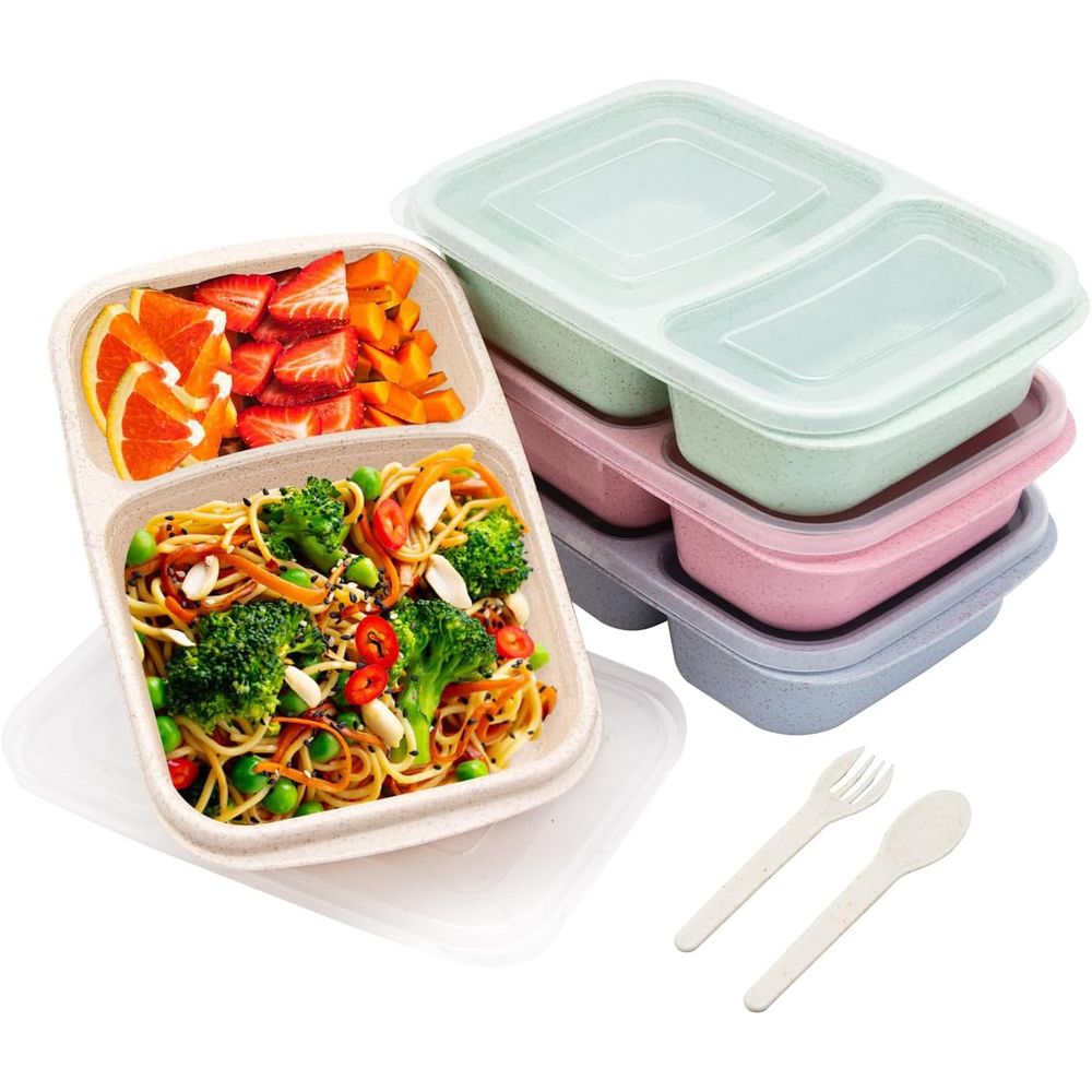 กล่องอาหารกลางวันเบนโต 4 แพ็ค, - Meal Prep Lunch Boxes บทวิจารณ์และราคา