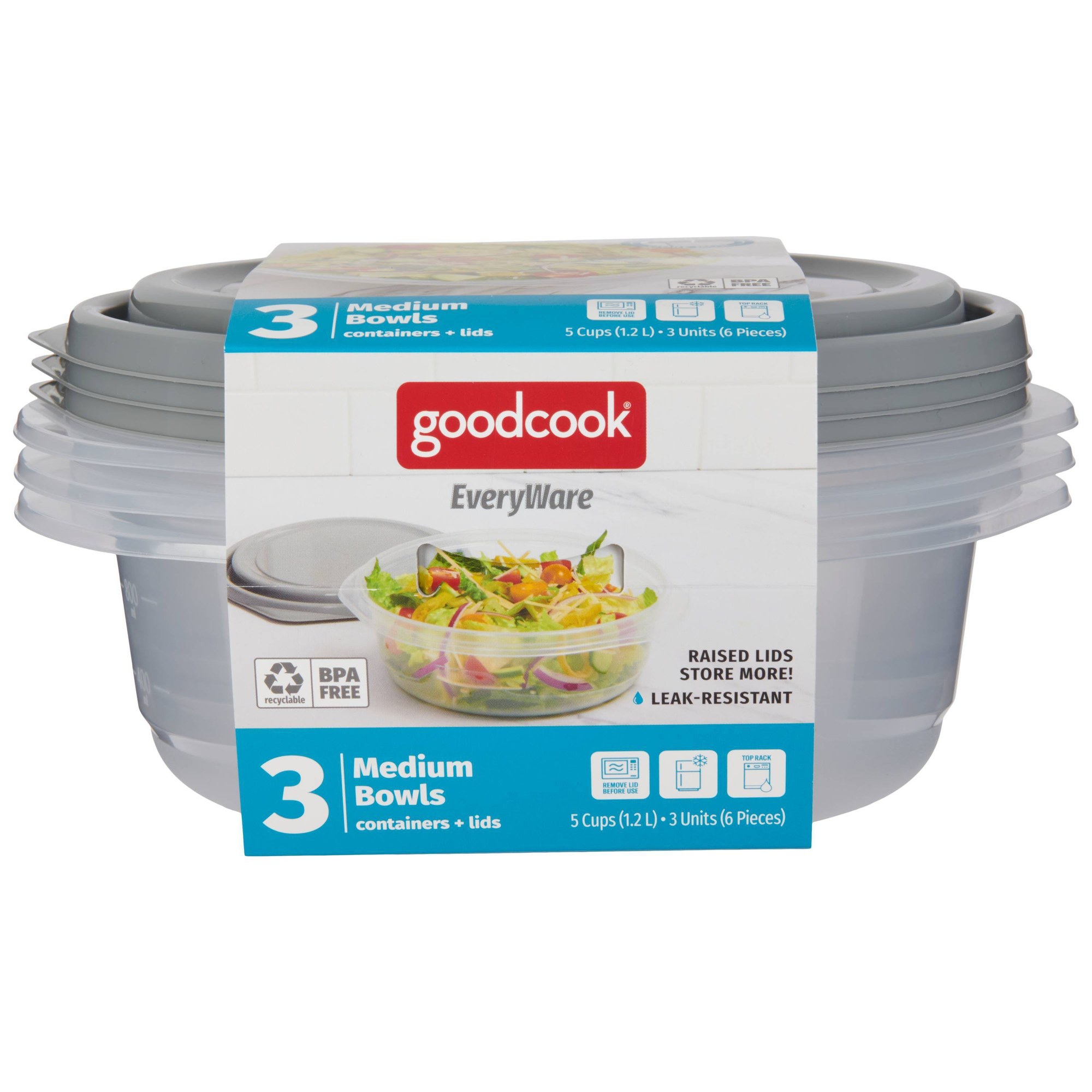ชุดภาชนะเก็บอาหารทรงกลม 6 ชิ้น - Meal Prep Container บทวิจารณ์และราคา