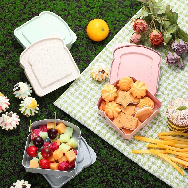 กล่องใส่อาหารแบบแซนวิช 1/4 ชิ้ - Meal Prep Lunch Boxes บทวิจารณ์และราคา