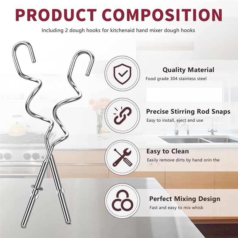 A23E-ตะขอเกี่ยวแป้งสำหรับเครื่ - Kitchenaid Mixer Hand Mixer บทวิจารณ์และราคา