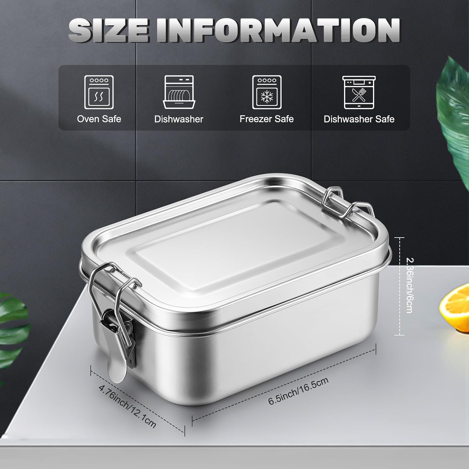 ภาชนะเก็บอาหารสแตนเลสพร้อมฝาปิ - Meal Prep Lunch Boxes บทวิจารณ์และราคา
