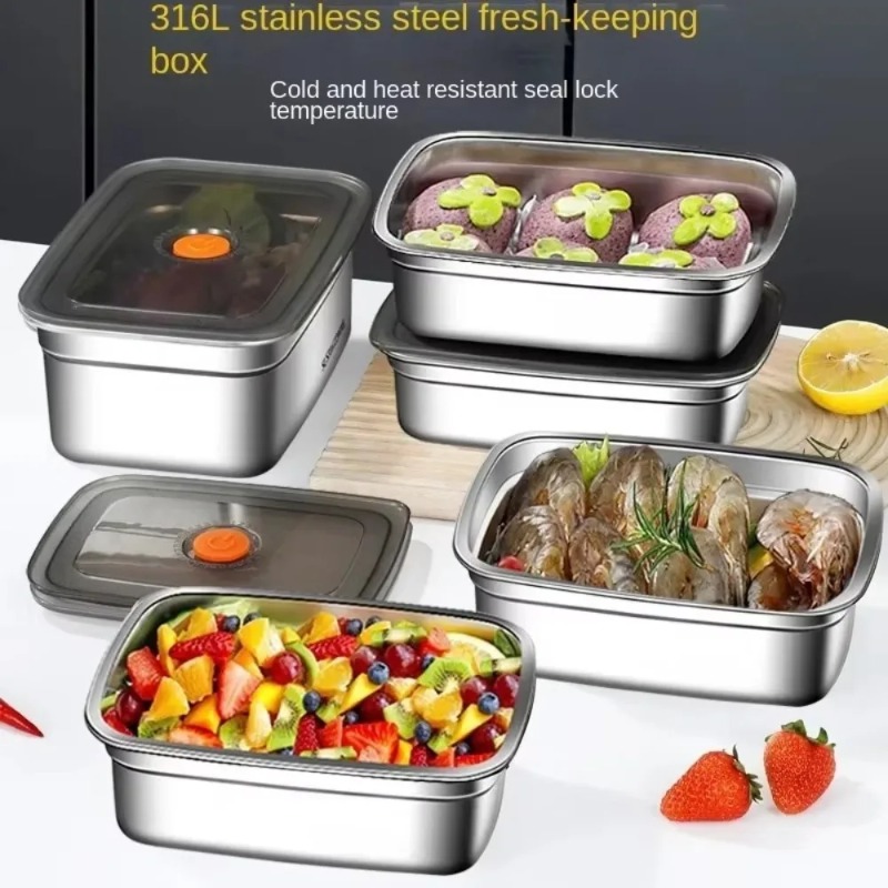 กล่องอาหารกลางวันสแตนเลสแบบพกพ - Meal Prep Lunch Boxes บทวิจารณ์และราคา