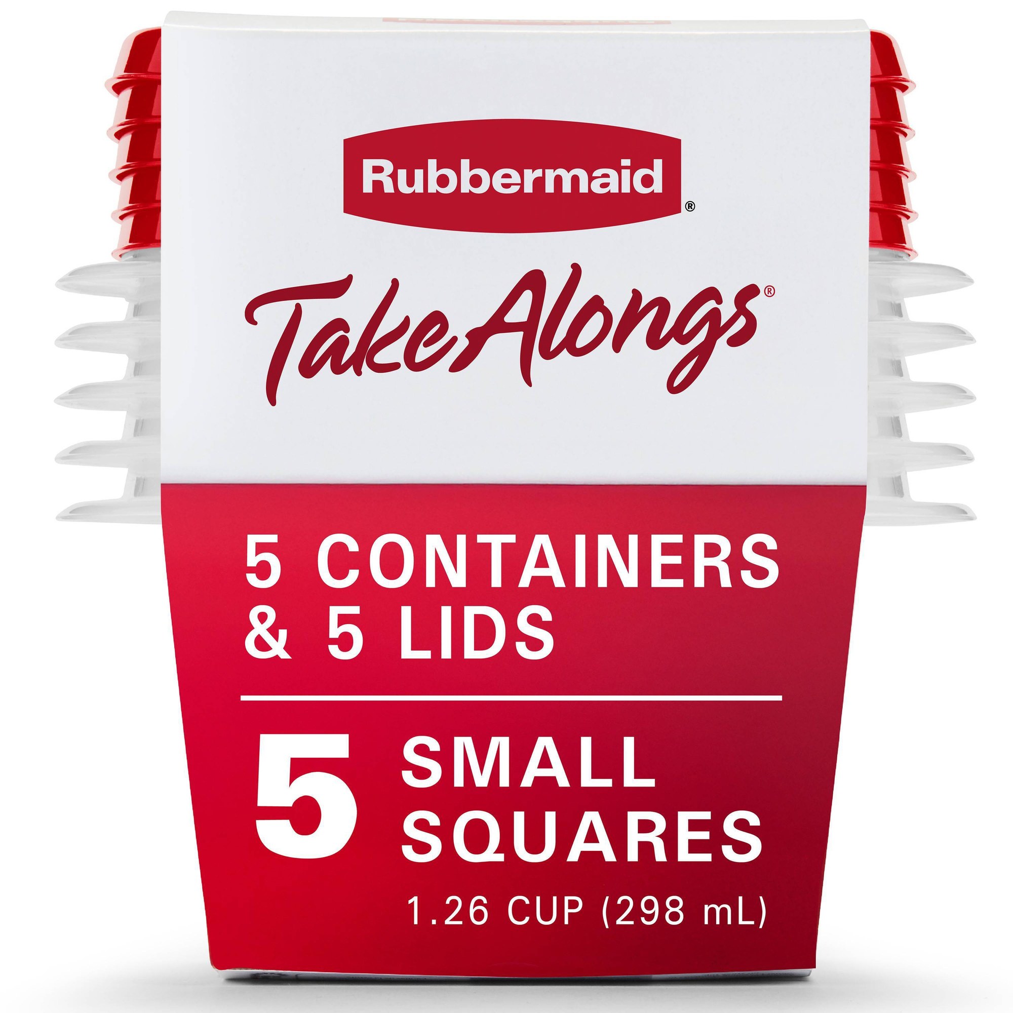 ชุดภาชนะเก็บอาหารฝาสีแดง 5 ชิ้ - Meal Prep Container บทวิจารณ์และราคา
