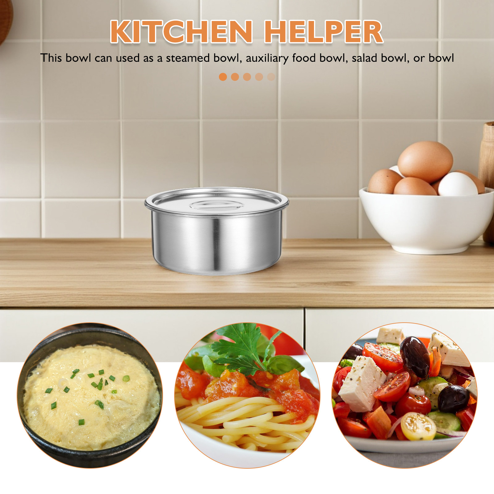 ชามไข่นึ่งสแตนเลส 14 ซม. พร้อม - Meal Prep Soup บทวิจารณ์และราคา