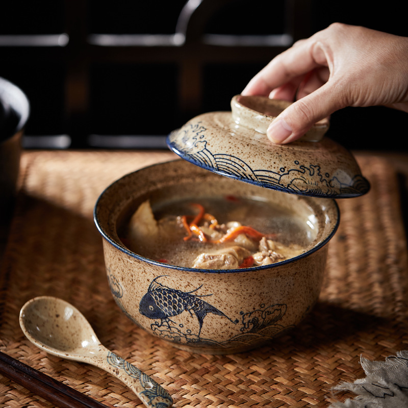 6.5 นิ้วสไตล์ญี่ปุ่นชามราเมนพร - Meal Prep Soup บทวิจารณ์และราคา