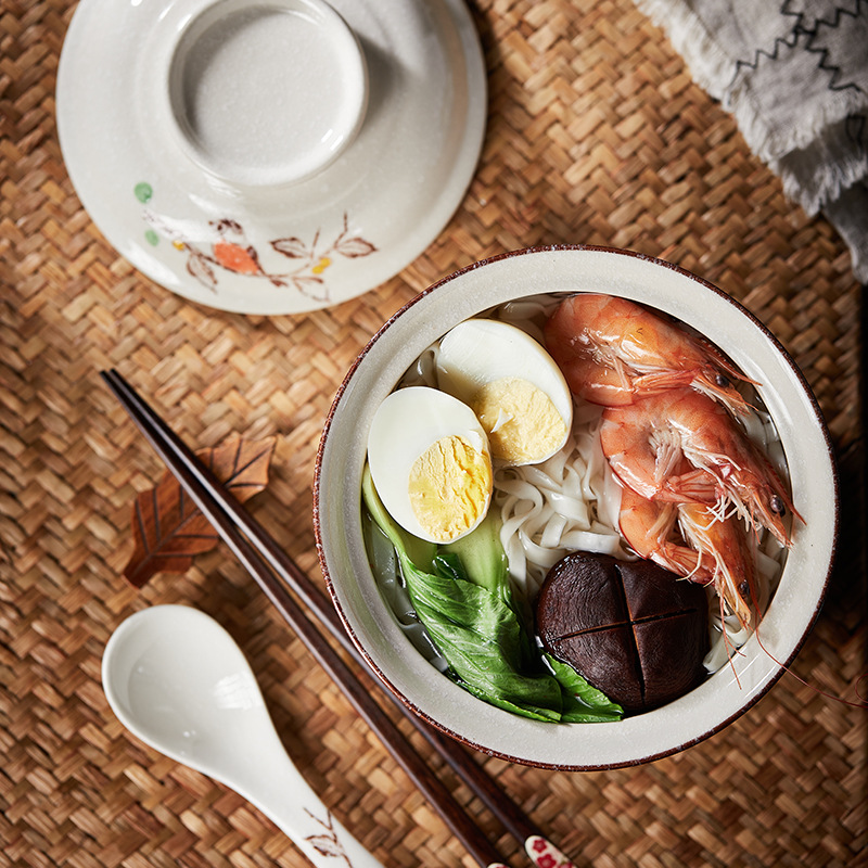 6.5 นิ้วสไตล์ญี่ปุ่นชามราเมนพร - Meal Prep Soup บทวิจารณ์และราคา