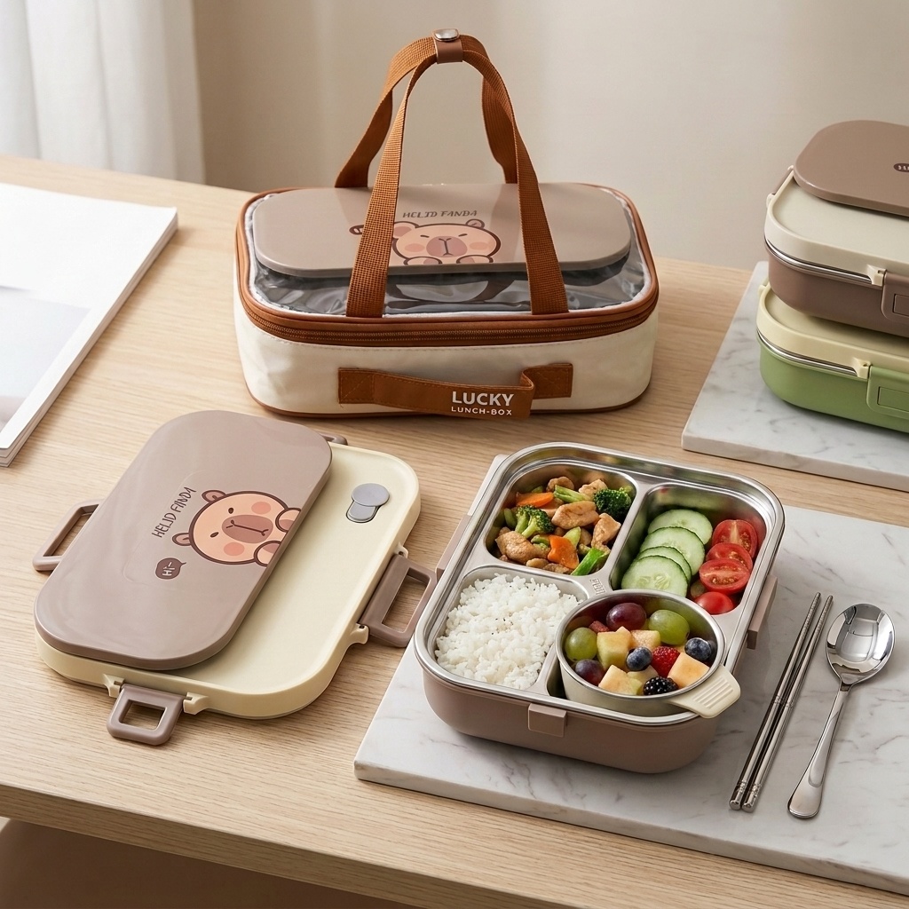 กล่องข้าวสแตนเลส 304 ชุด 4/5 ช - Meal Prep Soup บทวิจารณ์และราคา