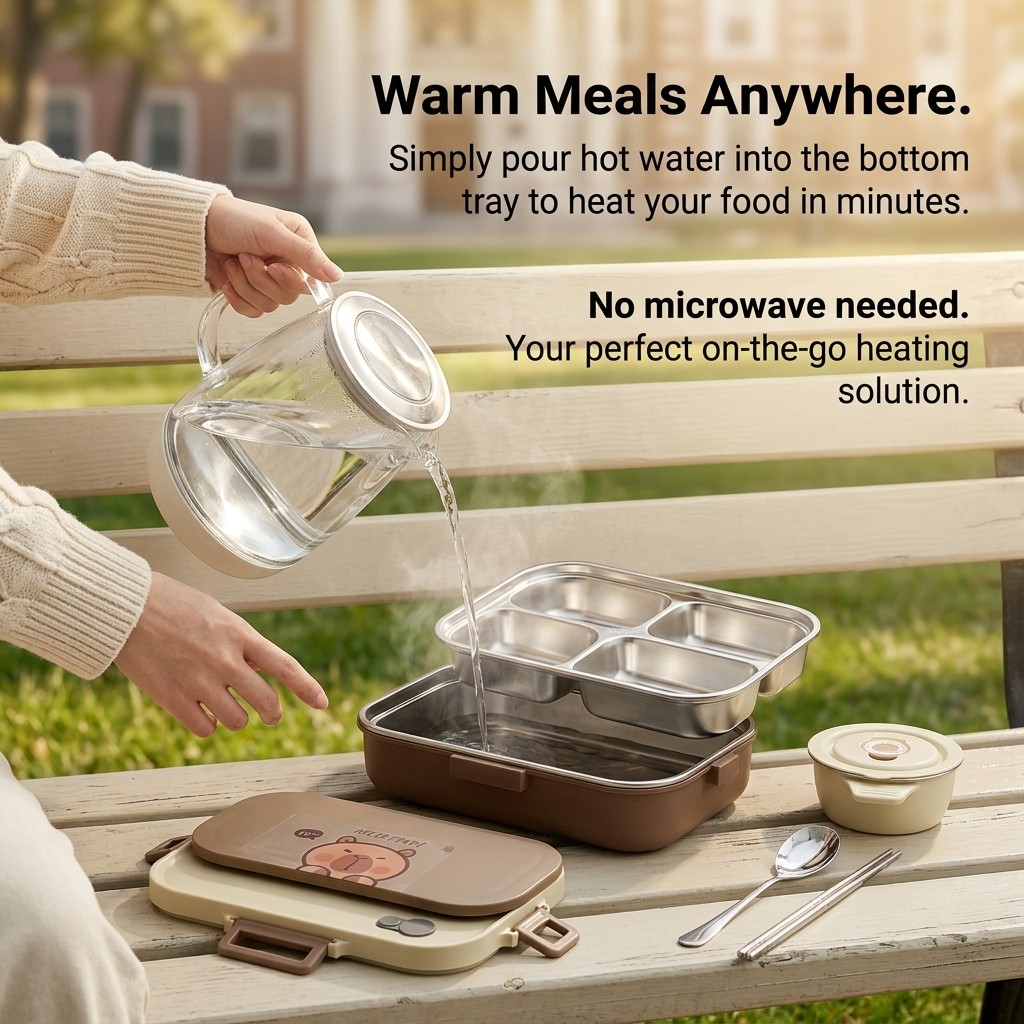 กล่องข้าวสแตนเลส 304 ชุด 4/5 ช - Meal Prep Soup บทวิจารณ์และราคา