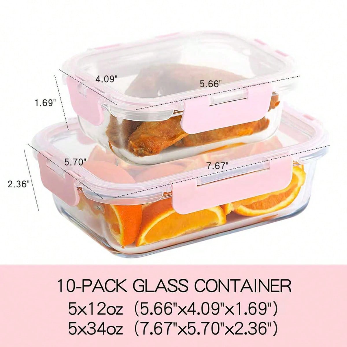 ชุดกล่องแก้วสำหรับเตรียมอาหาร  - Meal Prep Lunch Boxes บทวิจารณ์และราคา
