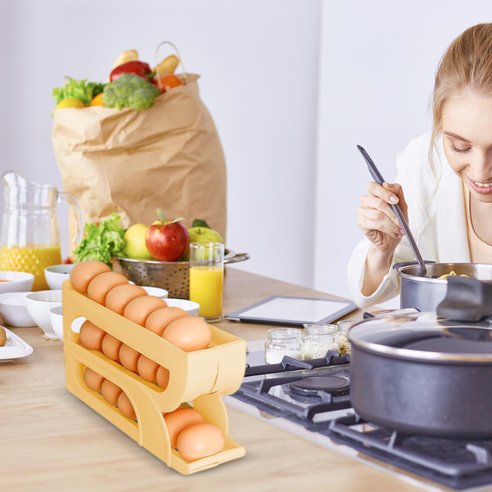 ที่วางไข่สำหรับตู้เย็น 3 ชั้น  - Meal Prep Eggs บทวิจารณ์และราคา