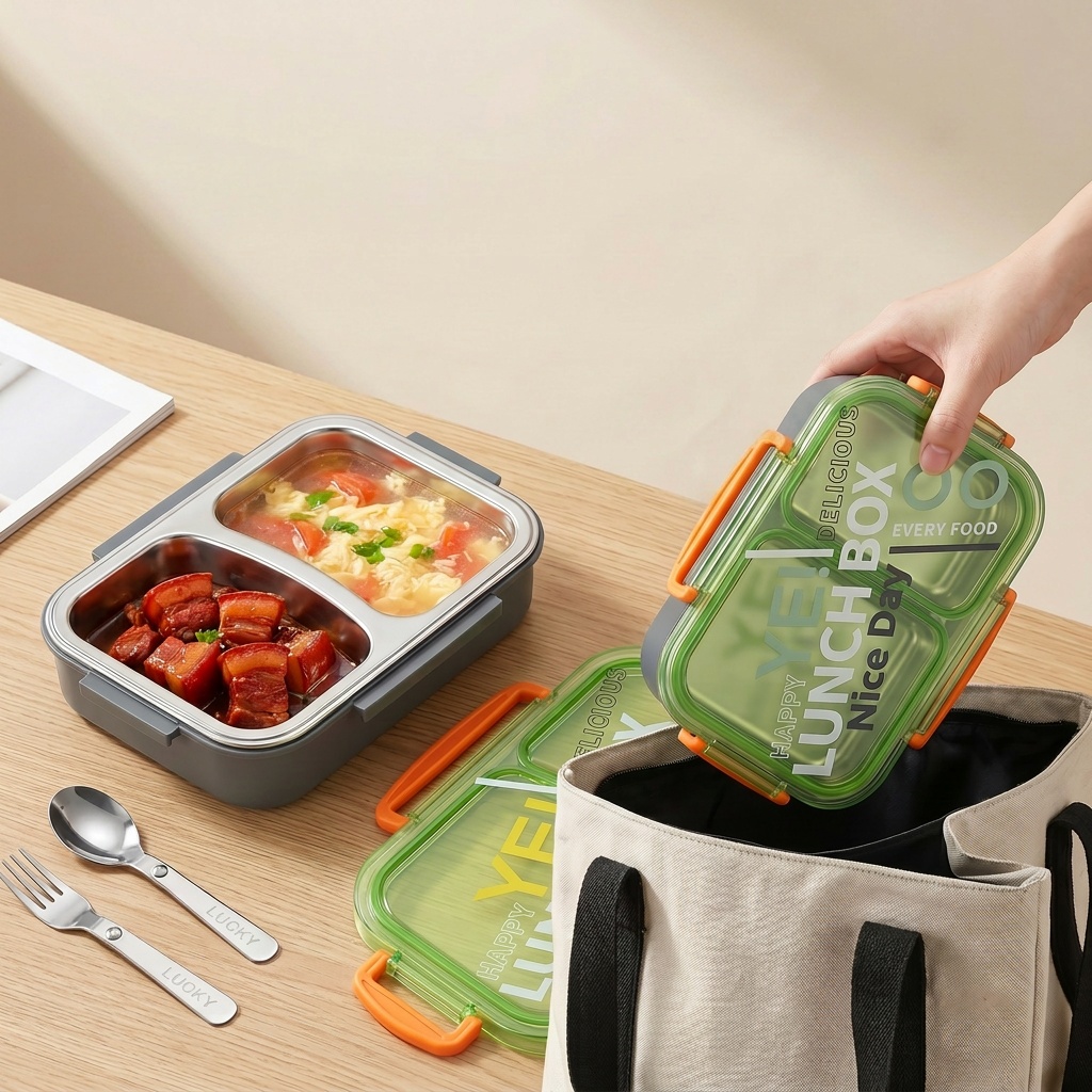 กล่องข้าวสแตนเลส 304 สำหรับเข้ - Meal Prep Lunch Boxes บทวิจารณ์และราคา