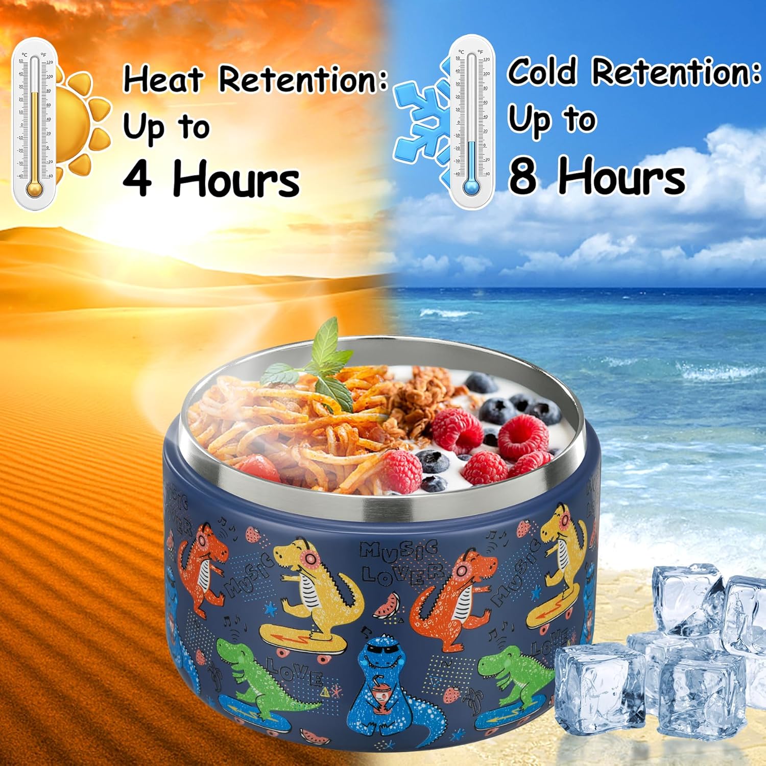 กระติกอาหารสุญญากาศขนาด 12 ออน - Meal Prep Soup บทวิจารณ์และราคา