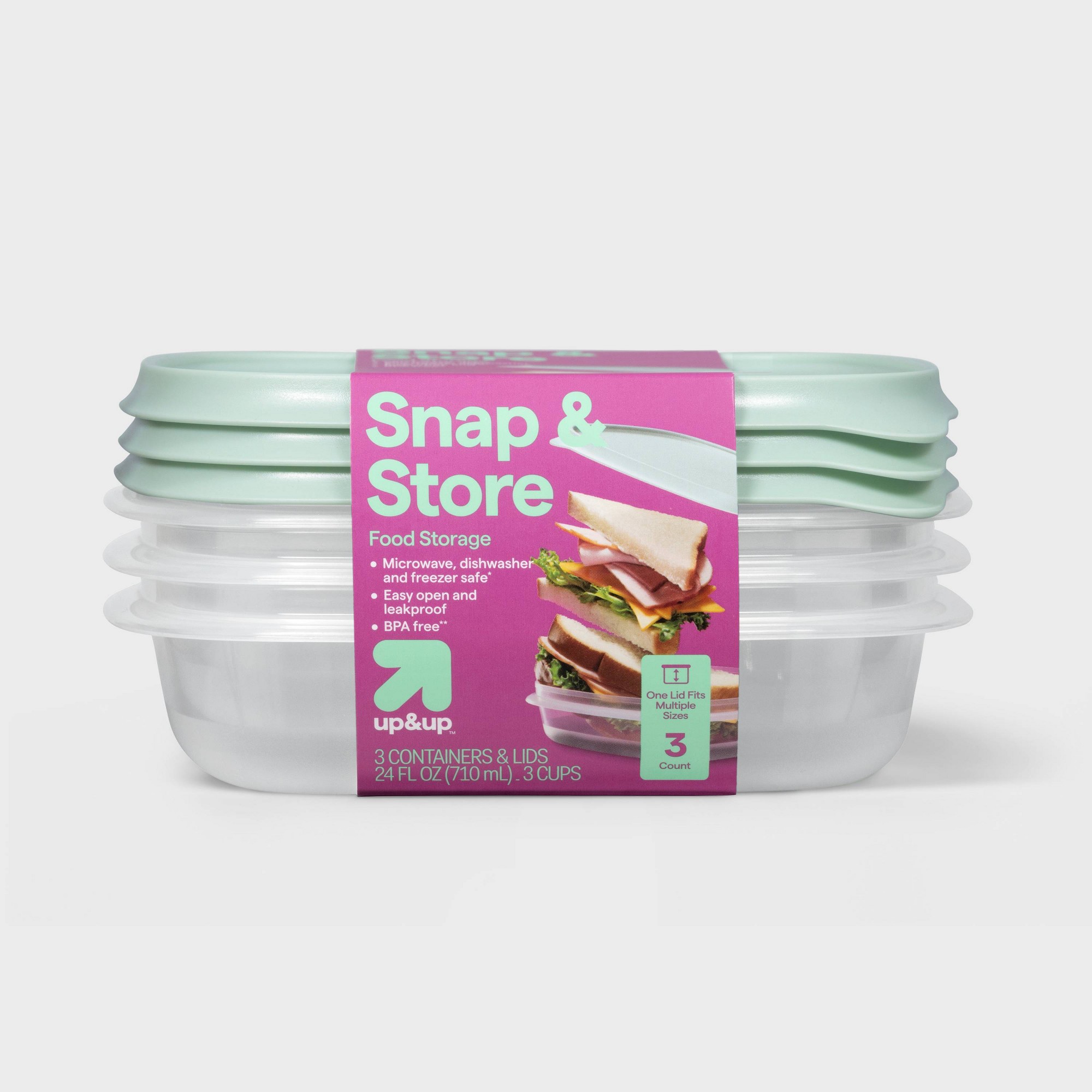 กล่องเก็บอาหารทรงสี่เหลี่ยม 3  - Meal Prep Container บทวิจารณ์และราคา