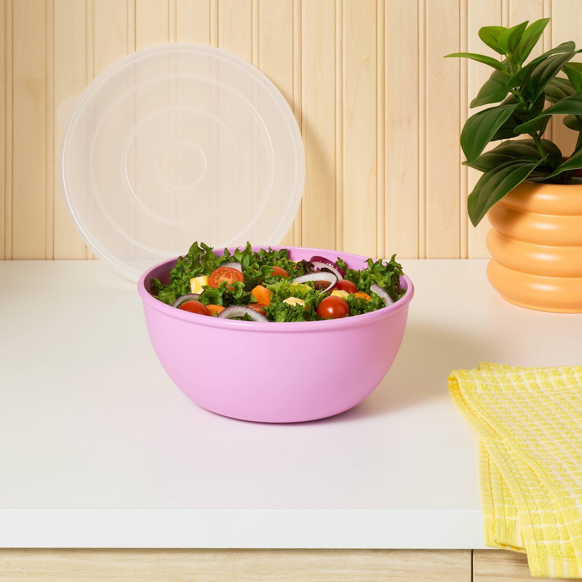 ชามสีชมพูพร้อมฝาปิดเข้าชุด ภาช - Meal Prep Container บทวิจารณ์และราคา