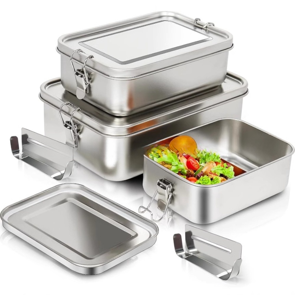 กล่องเบนโตะสแตนเลสกล่องอาหารกล - Meal Prep Lunch Boxes บทวิจารณ์และราคา
