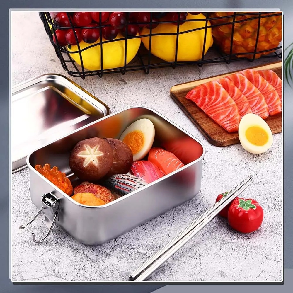 กล่องเบนโตะสแตนเลสกล่องอาหารกล - Meal Prep Lunch Boxes บทวิจารณ์และราคา